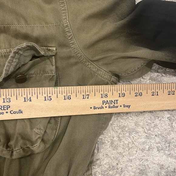 Current/Elliott the lone soldier military jacket w/ ombré coated sleeves, cotton - Picture 17 of 17